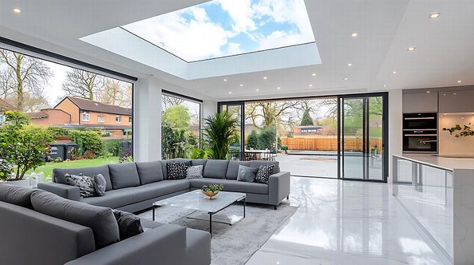 Living area opening onto garden