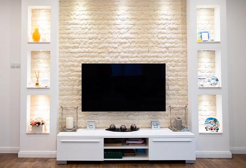 Media wall in home