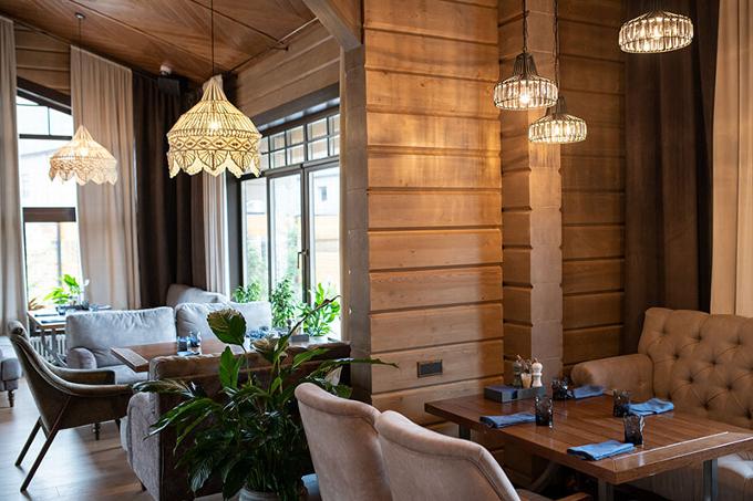 Lounge area in hotel