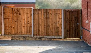 property fence and gate
