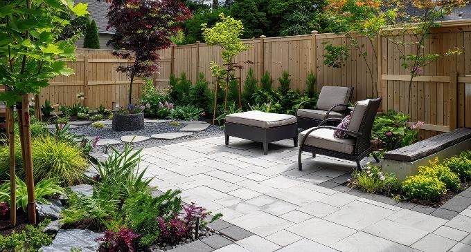 landscaped garden