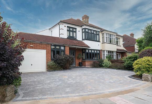 Paved driveway